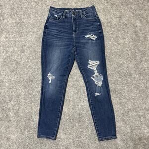 American Eagle The Dream Jean Women's Distressed Hi Rise Jegging Size 0 X Short